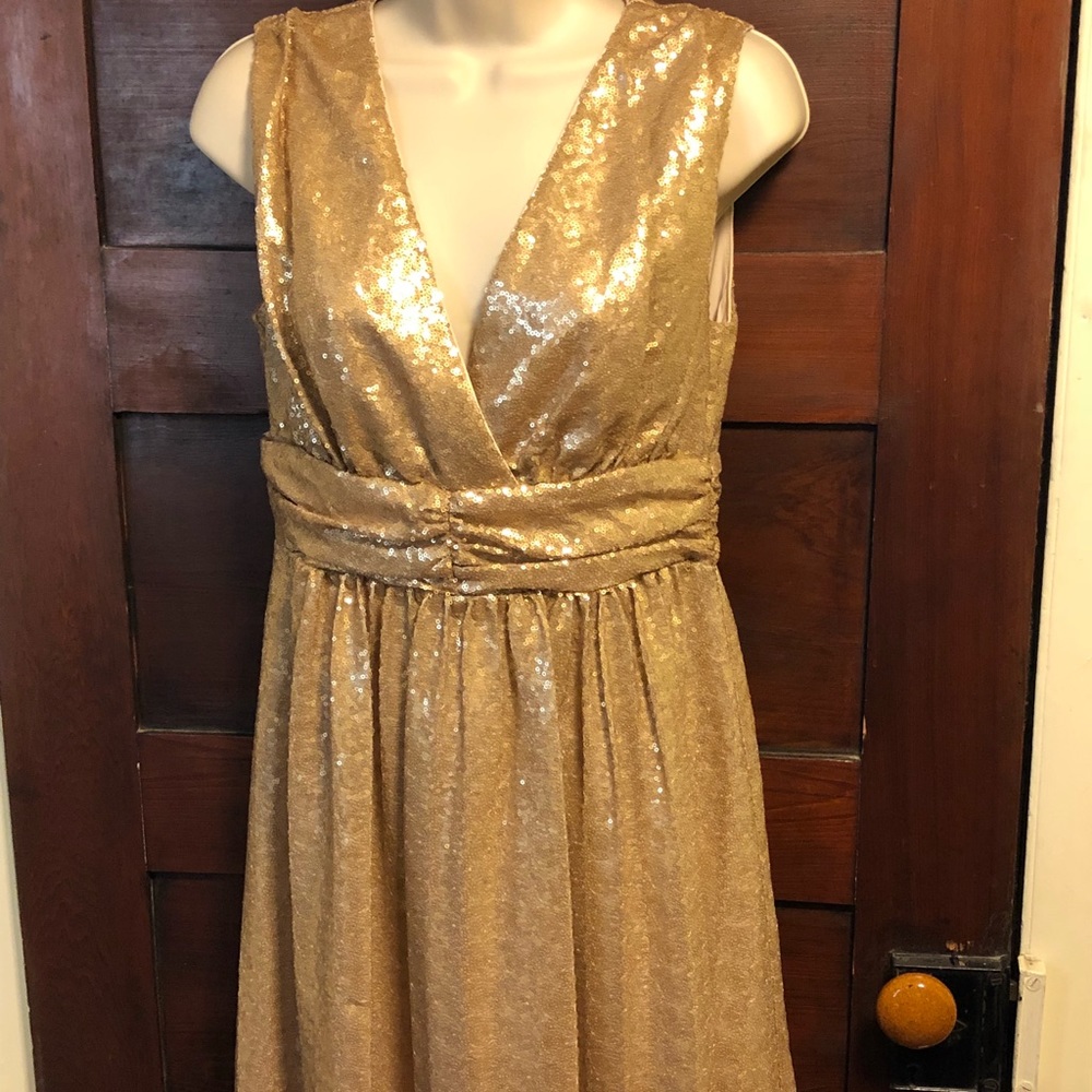 Eva Mendes sparkly dress